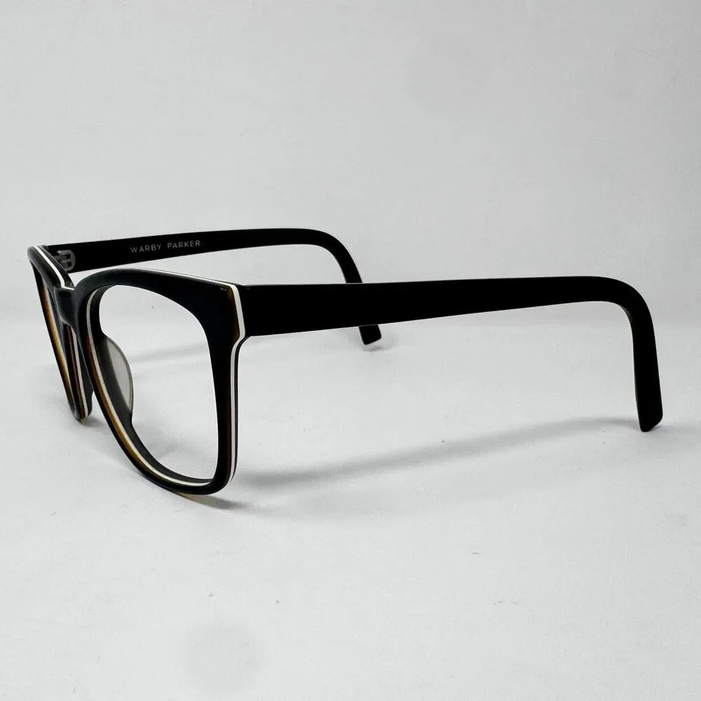 Warby Parker Barkley M103 Black Gray Eyeglass Frames 53-18-142